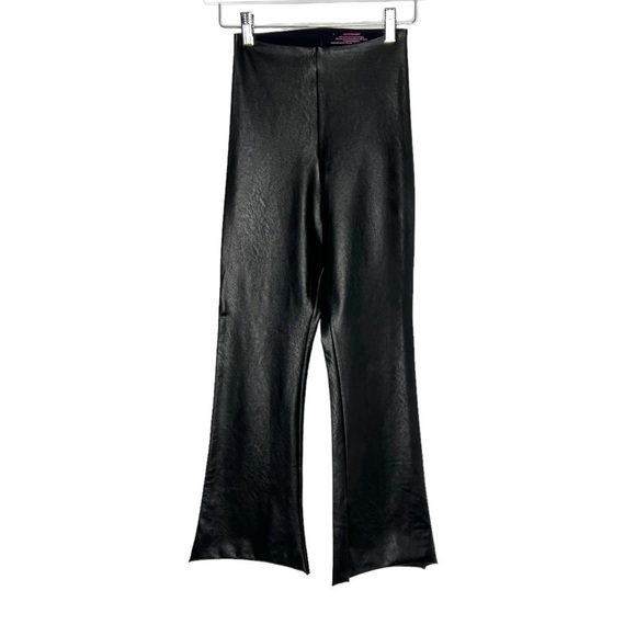 Commando Faux Leather Cropped Flare Leggings Black Size S NEW - Picture 7 of 16